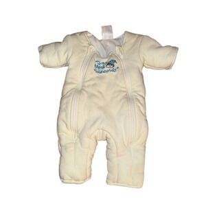 Baby Merlin's Magic Sleepsuit Small 3-6 Months Ivory/Cream Swaddle